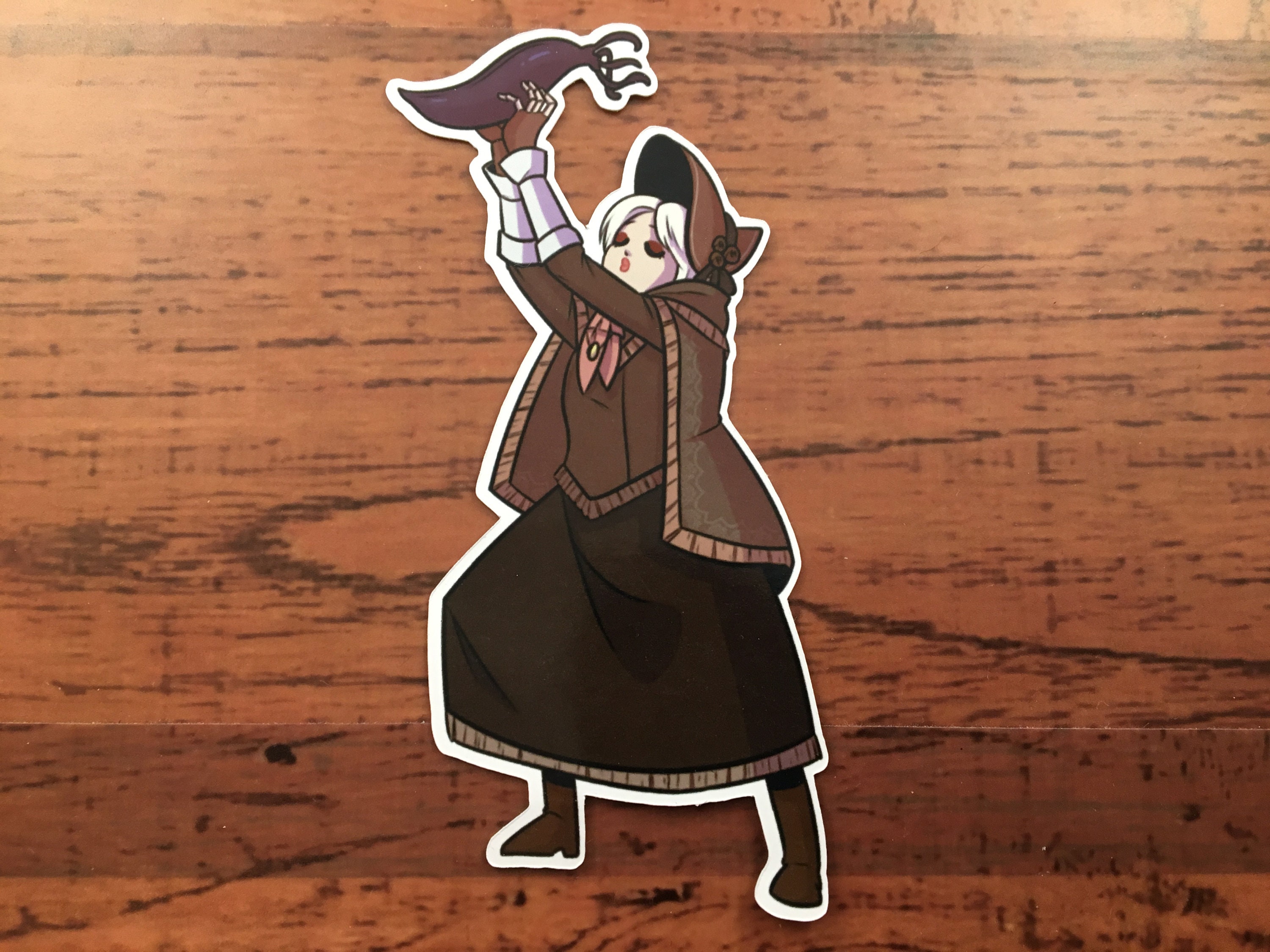 Bloodborne inspired Doll with great one sticker
