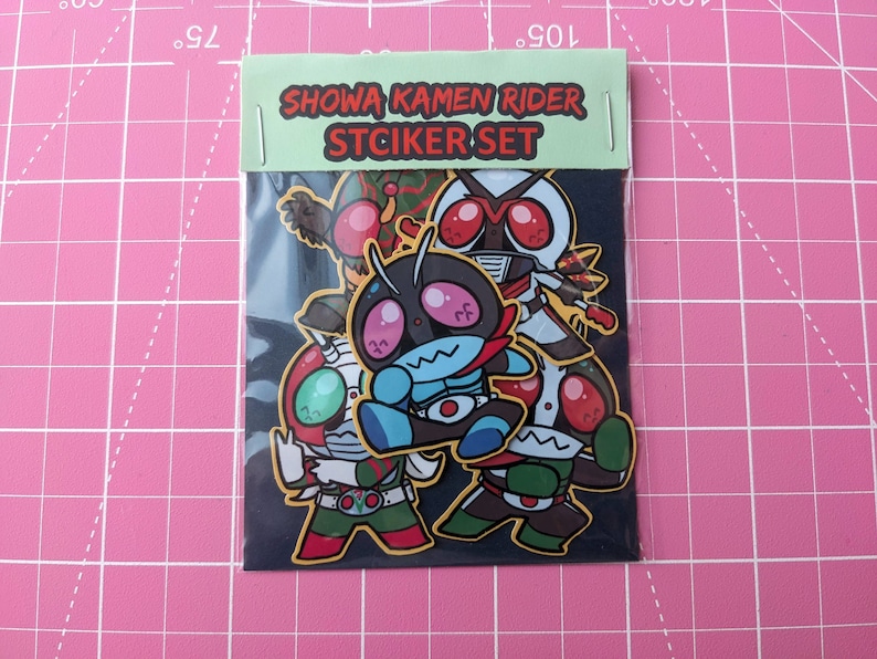 Showa Kamen Rider 5 Sticker Set - Etsy