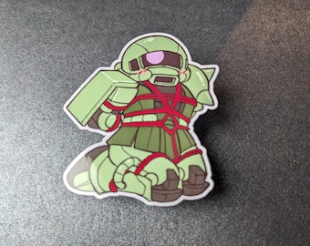 Pegatina de Zaku en apuros