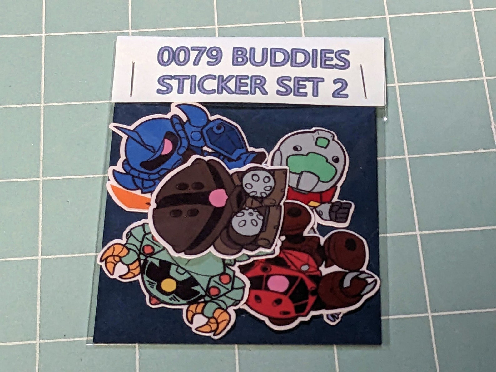Gundam 0079 Buddies (set #2) 5 Sticker Set - Etsy