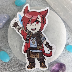 G&#39;raha Tia FFXIV Shadowbringers Endwalker sticker