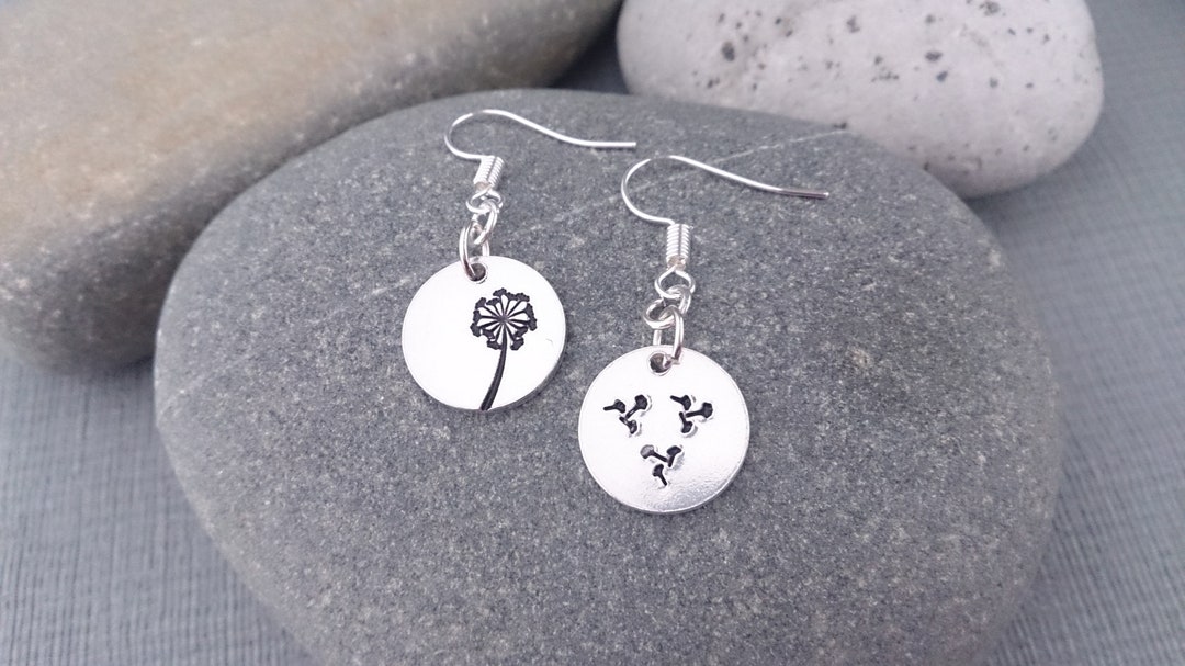 Pendientes De Plata, Pendientes De Flor Diminuta, Pendientes De Tuerca