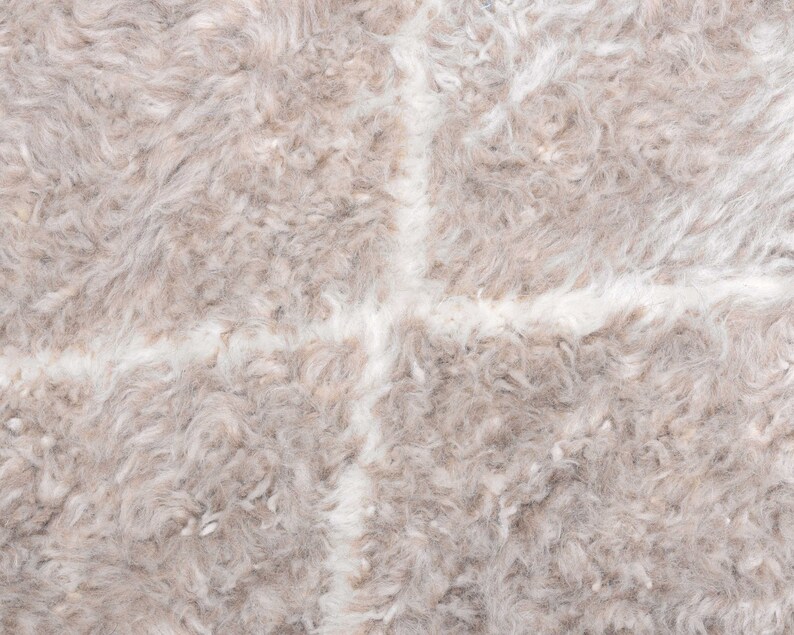 Berber Area Rug Diamond Moroccan Rug Taupe Rug Handwoven Etsy