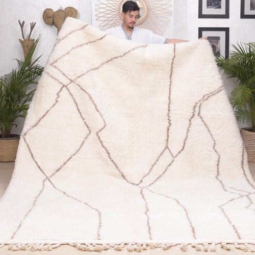 Berber Rug Beni Ourain Area Rug 10x14 Morocco Rug Moroccan Etsy