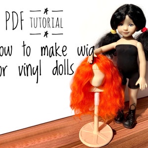 Tutorial How to make doll wig for vinyl dolls such as Dianna Effner Little Darling dolls and any other vinyl dolls
