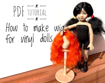 Tutorial How to make doll wig for vinyl dolls such as Dianna Effner Little Darling dolls and any other vinyl dolls
