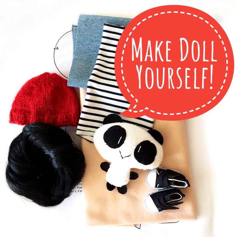 Make Doll Yourself Sewing Set Fabric Tilda Doll Waldorf Etsy