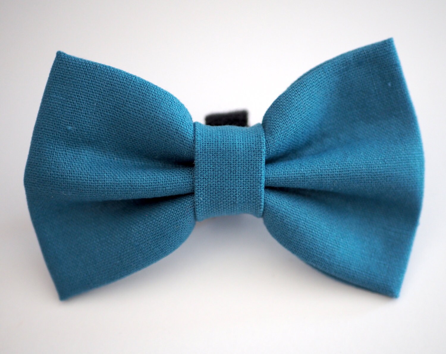 Teal Blue Dog Bow Tie Dark Aqua Turquoise Linen Collar Bow | Etsy