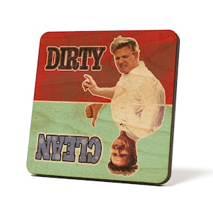Chef Gordon Ramsay - Dirty/Clean Magnet