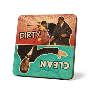 Will Smith slaps Chris Rock - Dirty/Clean Dishwasher Magnet