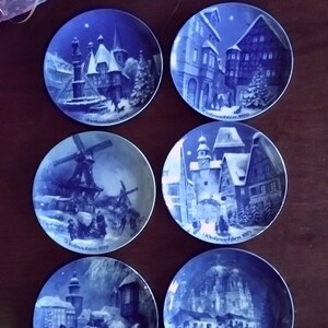 Berlin Design, Christmas retail sale 1970-1980, wall plates, Christmas plates, collection plates