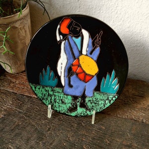 Vintage ceramic wall plate