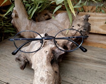 A chic glasses frame, glasses frame in blue metallic, Spot-16-Flex/cl