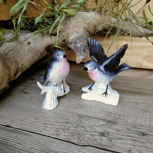 2 kleine Porzellan Vögel , Vogelpaar,Porzellanvögel