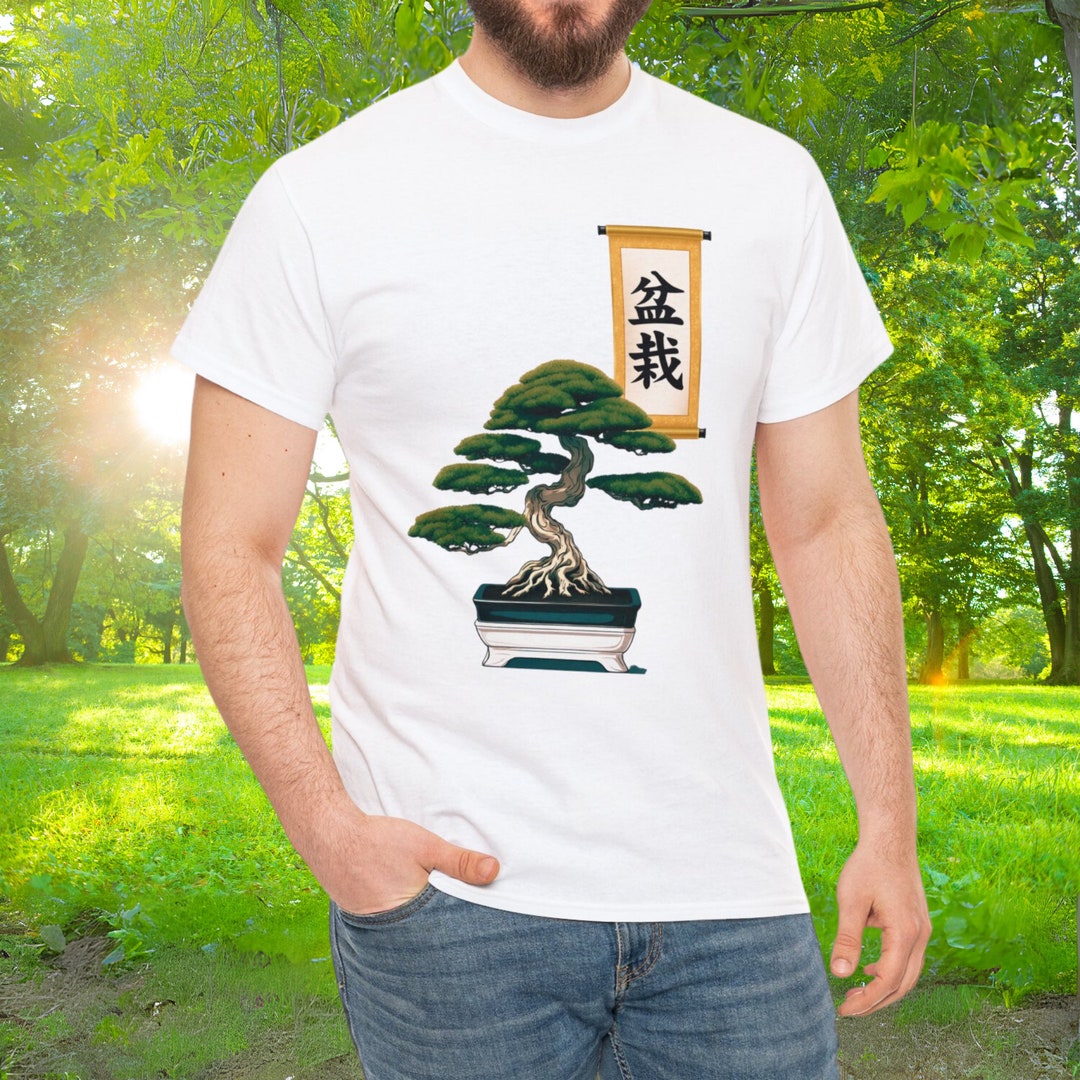 Bonsai With Kanji Characters for Bonsai on Japanese Scroll Etsy