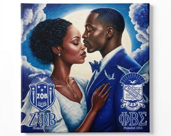 Phi Beta Sigma Canvas Print, Greek Letter Art, Fraternity Gift