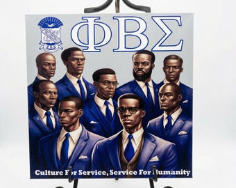 Phi Beta Sigma Canvas Print, Fraternity Wall Art, Gift for Brothers