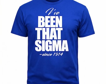 Phi Beta Sigma Statement Shirt, Royal Blue 1914 Fraternity Tee