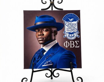 Phi Beta Sigma Canvas Print, Fraternity Wall Art, Gift for Brothers