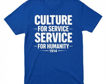Phi Beta Sigma 1914 Shirt, Culture for Service Tee