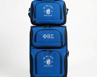 Phi Beta Sigma 2-Piece Luggage Set, Expandable Travel Case & Tote