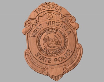 West Virginia State Trooper plaque