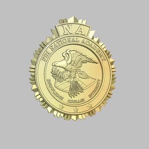 Fichier 3d du logo de l'Académie nationale du FBI - STL - téléchargement numérique - pas un article physique