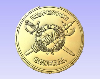 Inspector General - 3d file CNC model-- Digital file download