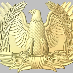 Rising Eagle -   - STL format - 3d CNC- Digital file download - not a physical item