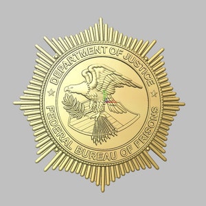 3d file CNC model - Federal Bureau of Prisons - Department of Justice- Digital file download - not a physical item