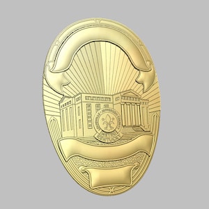 3d file CNC model - Louisville Kentucky Police Badge- Digital file download - not a physical item