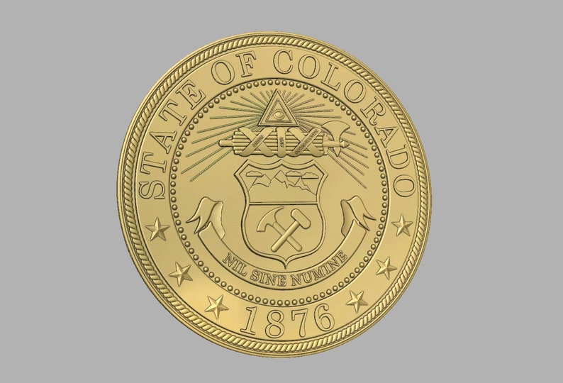 Colorado State Seal Digital File STL Format 3d CNC | Etsy