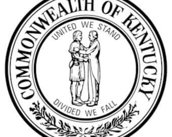 Kentucky state seal vector DXF, AI and SVG file -   - Cricut version included- Digital file download - not a physical item
