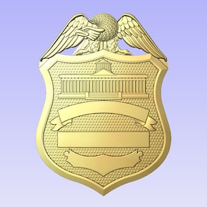 Columbus Police Badge - 3d file CNC model - Police- Digital file download - not a physical item