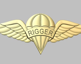 3d file CNC model -Rigger Wings- Digital file download - not a physical item