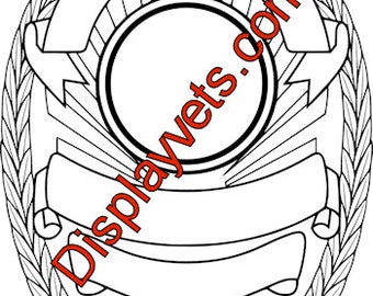 Oval police badge vector DXF, AI and SVG file - Digital file - Cricut users see note in description