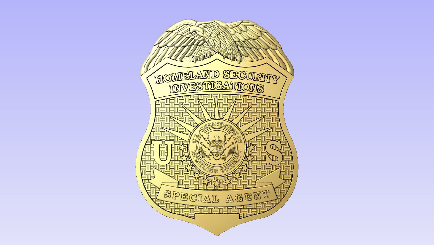 US Hsi Homeland Security Investigations Special Agent Badge Replica Movie Props Badge