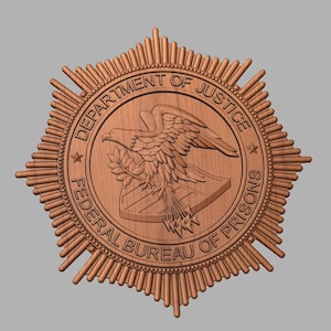 Federal Bureau of Prison badge plaque