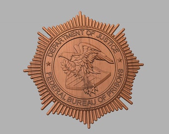 Federal Bureau of Prison badge plaque