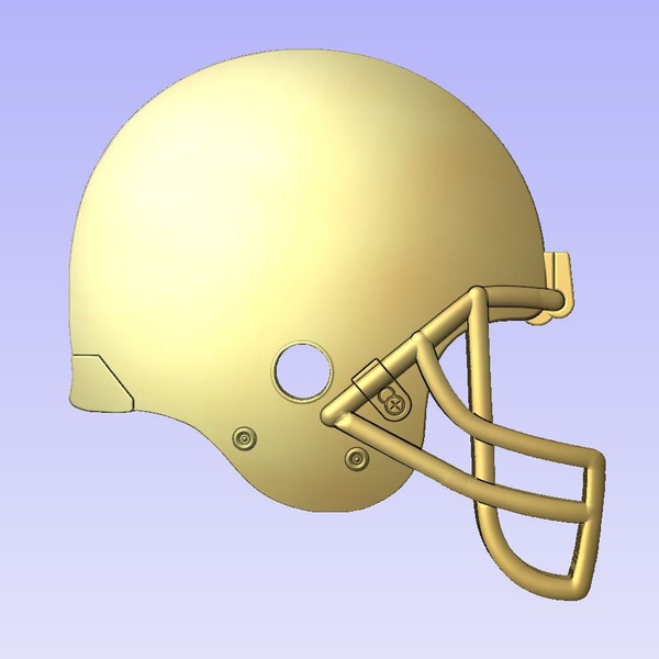 Football Helmet 3d - 3d file CNC model- Digital file download - not a physical item