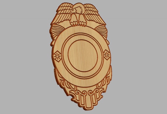 Eagle On Top Badge Vector Dxf File Digital File Etsy