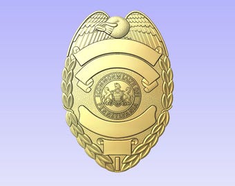 3d file CNC model - Badge with Pennsylvania State Seal- Digital file download - not a physical item