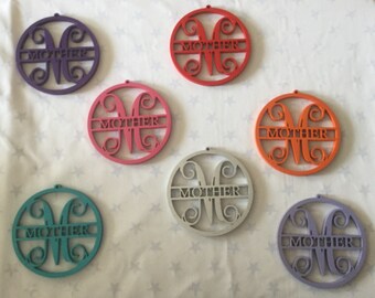 Mother tags, embellishments, ornament