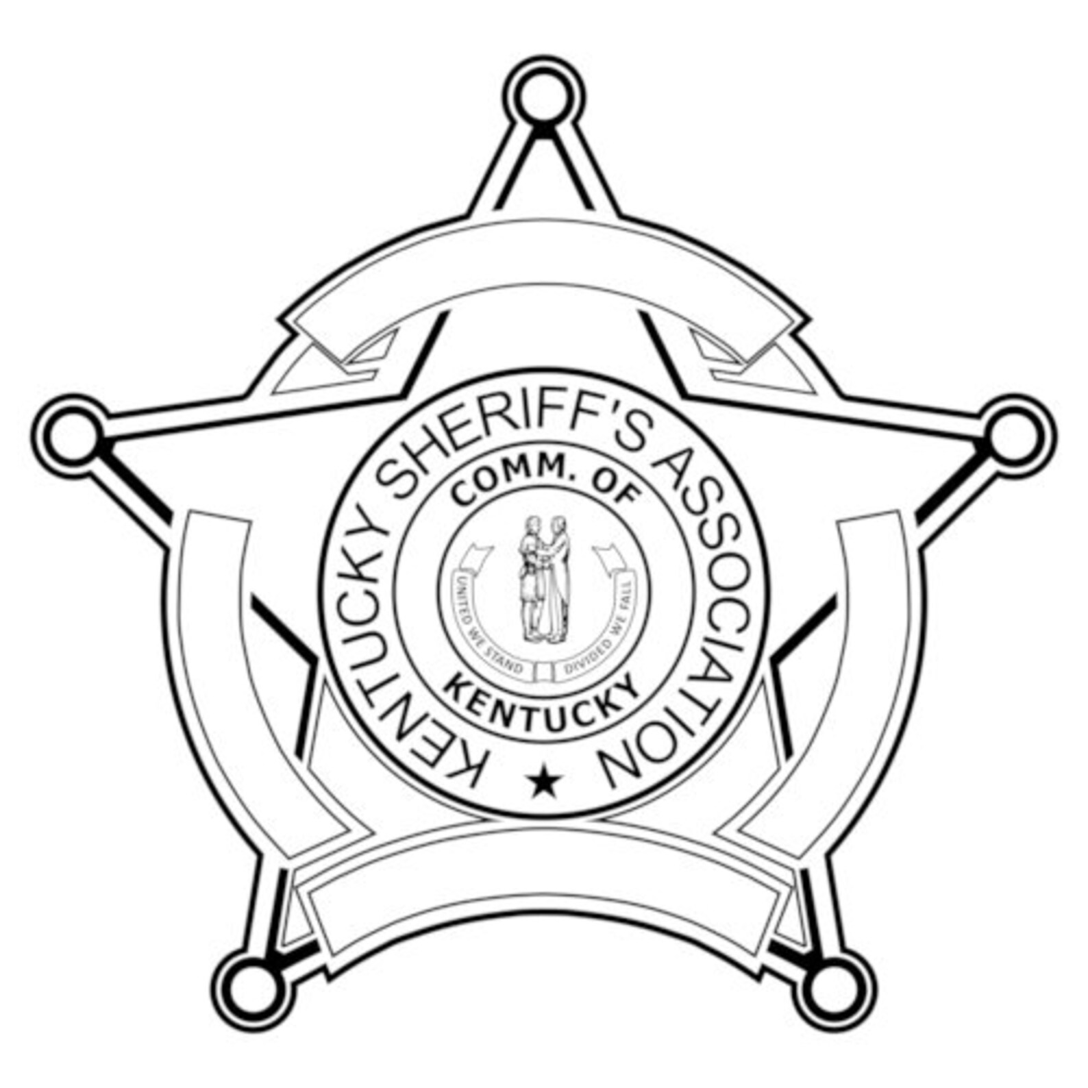 Kentucky Sheriff 5 Point Star Badge Vector DXF, AI and SVG File ...