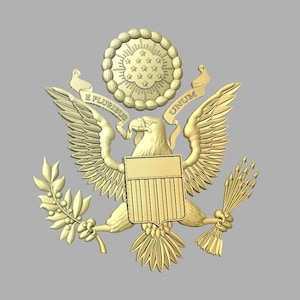 3d file CNC model -Coat of arms of the United States- Digital file download - not a physical item