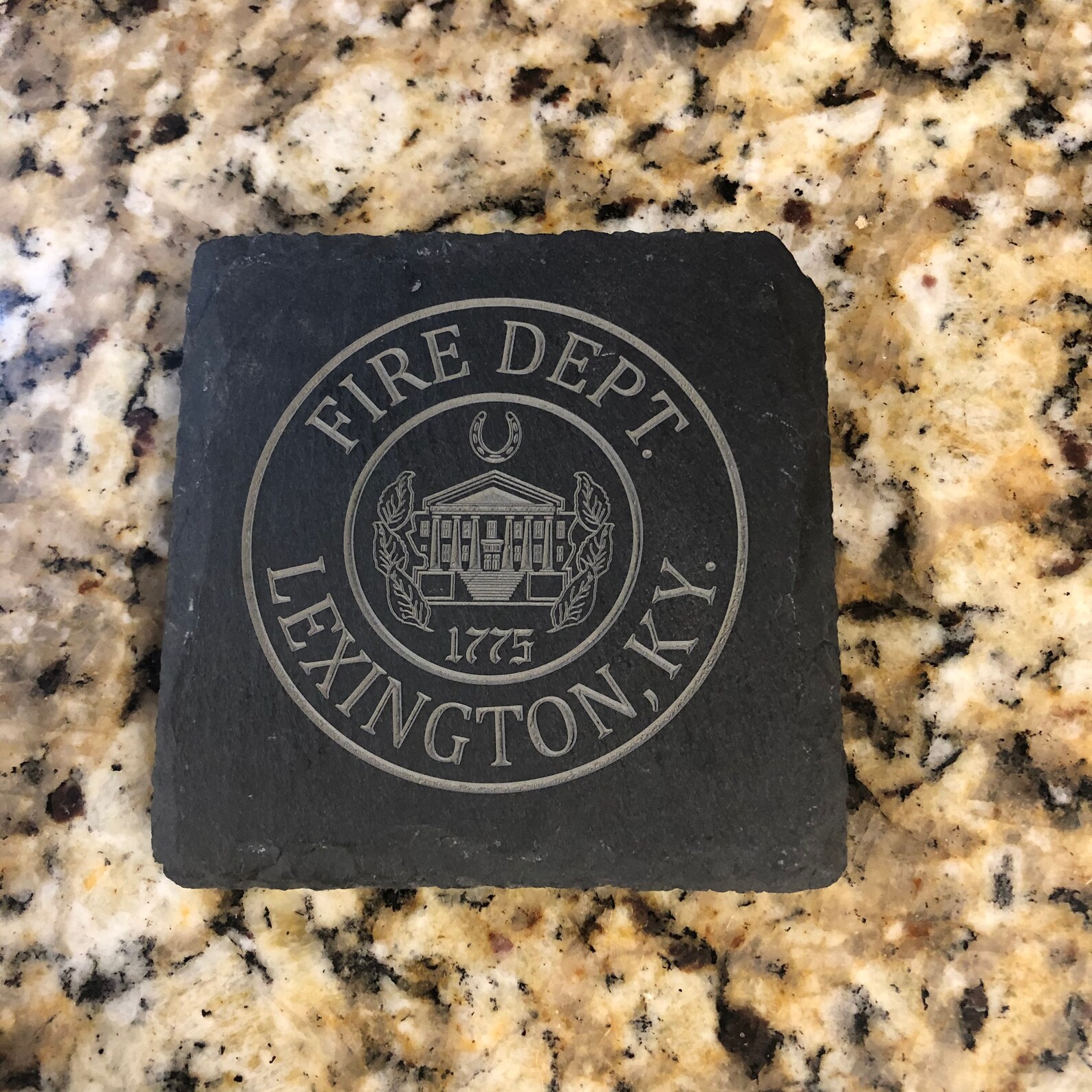 Lexington KY Fire Department slate coasters Etsy