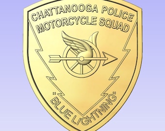 3d file CNC model - Police - Chattanooga Patch  Digital file download - not a physical item