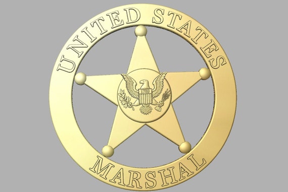 3d File CNC Model - Police - US Marshal - Digital File Download