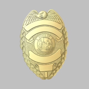 3d file CNC model - Police -  North Carolina Eagle on Top Badge- Digital file download - not a physical item