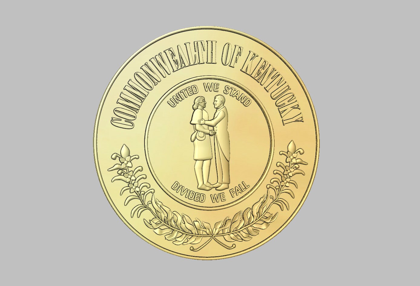 Kentucky State Seal STL Format 3d CNC Digital File - Etsy Sweden